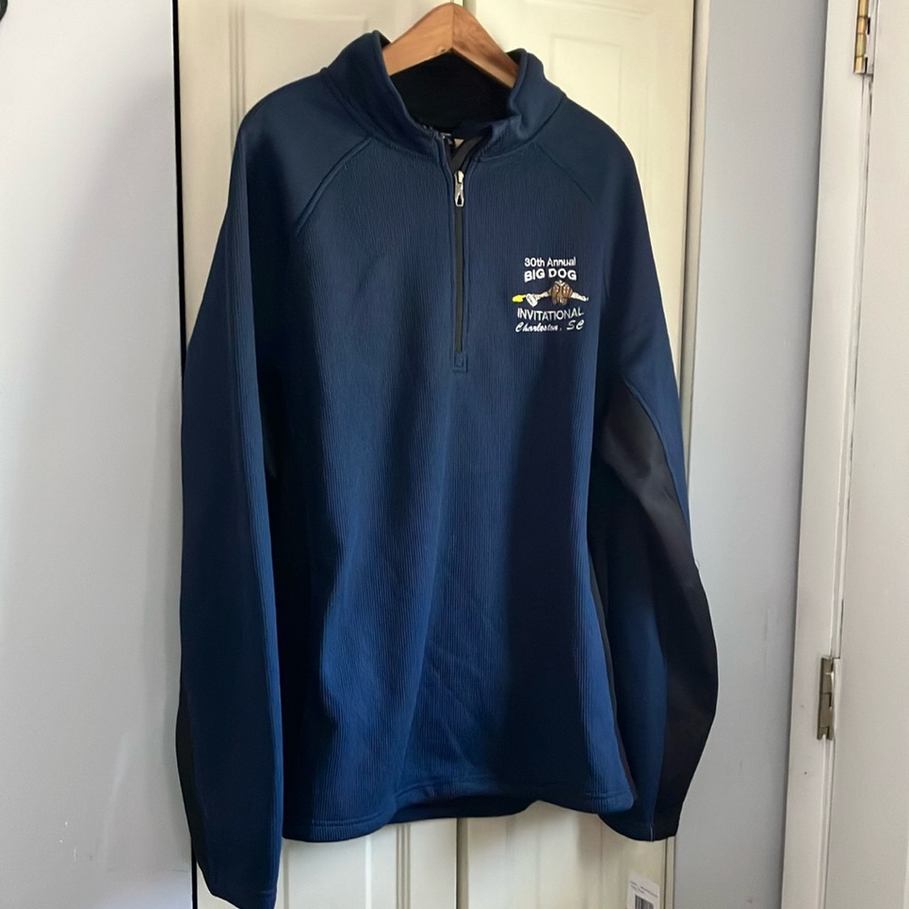 Navy Blue Quarter-Zip Pullover